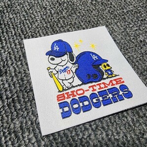 新品 アイロンワッペン 野球  Los Angeles Dodgers 大谷翔平 Shotime ロサンゼルス ドジャース スヌーピー パッチ の画像4