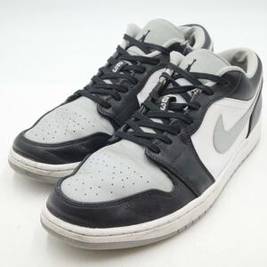 NIKE AIR JORDAN 1 LOW ナイキ エアジョーダン スニーカー 30cm ブラック グレー ホワイト 553558-039 完売モデル