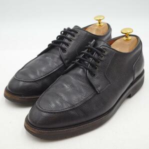 Salvatore Ferragamo サルヴァトーレフェラガモ レザーシューズ ビジネスシューズ 7.5E 約 25.5cm ブラック 本革 イタリア製 高級靴の画像1