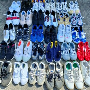 1 jpy Nike New balance Lacoste Adidas Polo etc. sneakers 30 point set sale lady's men's mixing recommended 