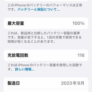 【美品】iPhone 15Pro 256GB ブルーチタニウム SIMフリーの画像5