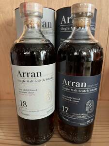 【未開栓】 Arran アラン 17年 18年 2本セット