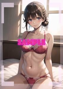 D1955-384YNT 七瀬翼 ようこそ実力至上主義の教室へ ポスター A4 美少女 最高品質 アニメ 同人 コレクション