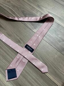 ニューヨーカー　ネクタイ　くすみピンク　ピンク　ネクタイ　動物柄　ドット　日本製