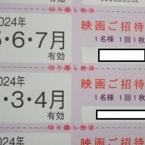 東京テアトル 株主優待 映画招待券 ８枚＋提示割引証 女性 最新 2024年7月迄 複数ありの画像3