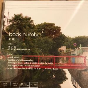 back number ①のみ1枚【取り置き】