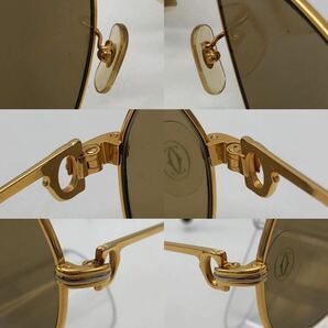 Cartier カルティエ サングラス トリニティ マスト ブラウンレンズ ゴールド ファッション P1173の画像4