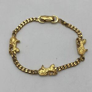 CELINE Celine bracele horse car Gold fashion accessory P1315