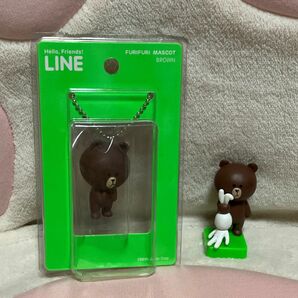 LINEフレンズ　コニー　ブラウン　マスコット　フィギュア