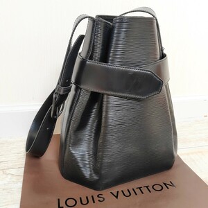 1円【未使用保管品】LOUIS VUITTON ルイ・ヴィトン エピ サック・デポール M80157/V10966 ノワール ブラック レザー ショルダー バッグ