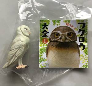フクロウ大全Ⅱ メンフクロウ 白化 海洋堂 カプセルQミュージアム フィギュア 日本の動物