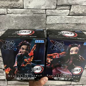 K176【未開封新品】2種セット アニメ「鬼滅の刃」XrossLinkフィギュア 竈門炭治郎 竈門禰豆子 の画像2