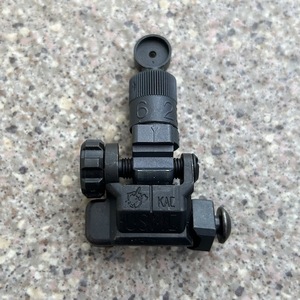 米軍　KAC 200-600 Meter Micro Flip-Up Rear Sight USMC リアサイト 検) ナイツ Knight's Armament BUIS ミリタリー