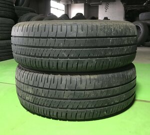 管理番号：C4-23-2●【送料無料！2本セット】165/55R14 DUNLOP EC204 2023年製 山あり /夏タイヤ/適格請求書発行可能