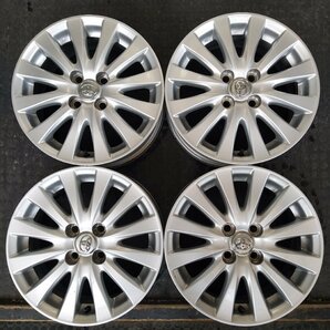 管理番号：A2-223【4本価格】【15x6J 4x100 ET+45 ハブ54】トヨタ純正・アクア ヴィッツ等・店頭引取可能・適格請求書発行可能の画像1