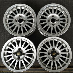 管理番号：A3-180【4本価格】【14x6J 4x100 ET+38 ハブ60】S.R.M・ロードスター シビック等・店頭引取可能・適格請求書発行可能