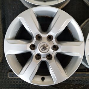 管理番号：A3-193【4本価格】【17×7.5J 6x139.7 ET+25 ハブ106】トヨタTOYOTA純正 ・ランクル プラド等・店頭引取・適格請求書発行可能の画像5