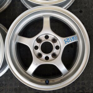 管理番号：A2-202【4本価格】【14x5J 4x100 ET+43 ハブ64】レイズRAYS グラムライツ57C・軽自動車等・直接引取可能・適格請求書発行可能の画像4