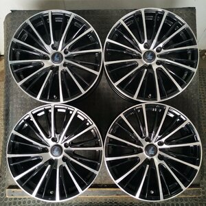 管理番号：A4-5【４本価格】【17x7J 5x114.3 ET+45 ハブ73.1】LENSO・エスティマ クラウン等・店頭引取・適格請求書発行可能