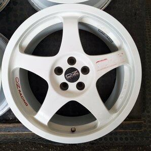 管理番号：A3-230【4本価格】【17x8J 5x100 ET+35 ハブ68】OZ RACING・プリウス レガシィ等・直接引取・適格請求書発行可能の画像4