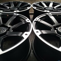 管理番号：A4-8【4本価格】【18x8J 6x139.7 ET+25 ハブ110 ( センターキャップ有 ハブ106）】バドックス ROCK KELLY MX 632_画像2