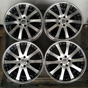 管理番号：A4-47【4本価格】【19×8J 19x9J 5x114.3 ET+37/+50 ハブ79】SPEED STAR ヴィエナツウェール・前後サイズ違い・2ピース