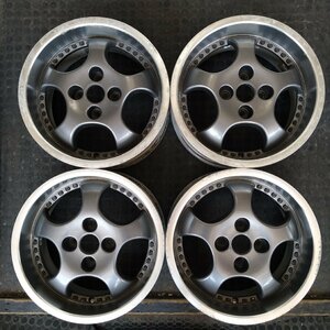 管理番号：A4-55【4本価格】【15x7J 4x100 ET+38 ハブ73】ブリヂストン レーベンツァーン・深リム・フィット等・適格請求書発行可能