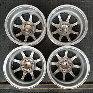 管理番号：A4-63【4本価格】【14x5J 4x100 ET+45 ハブ73】weds LEONIS・軽自動車等・直接引取可能・適格請求書発行可能の画像8