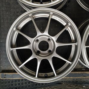 管理番号：A4-83【4本価格】【15x6.5J 4x100 ET+38 ハブ65】weds TC105N・アクア ヤリス フィット等・直接引取可能・適格請求書発行可能の画像5