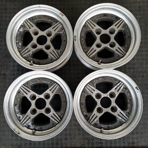 管理番号：A4-118【4本価格】【14x5.5J 4x114.3 ET+6 ハブ73】YOKOHAMA ALMEX・店頭引取可能・適格請求書発行可能