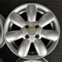 管理番号：A4-138【4本価格】【14x4.5J 4x100 ET+45 ハブ54】スズキSUZUKI純正・ラパン等・店頭引取可能・適格請求書発行可能_画像4