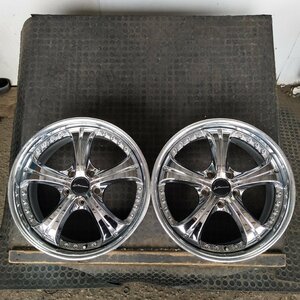 管理番号：A4-147【2本のみ】【18x8J 5x114.3 ET+49 ハブ73】SPEED STAR ビエナクラージェ・３ピース・店頭引取・適格請求書発行可能