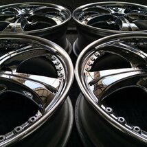 管理番号：A4-140【4本価格】【18x7.5J 5x114.3 ET+47 ハブ74】SPEED STEAR ビエナクラージェ・ノア ヴォクシー プリウスα等・３ピース_画像2