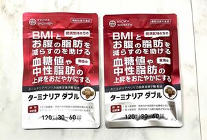 【2袋セット】ターミナリア ダブル ダイエットサプリ BMI 血糖値 中性脂肪賞味期限25年10月