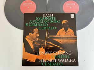 【盤美品】J.S.Bach ヴァイオリン・ソナタ Six Sonatas For Violin And Harpsichord/シェリング Szeryng/ヴァルヒァ Walcha 2LP 15PC186/7