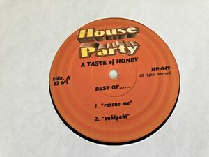 A Taste Of Honey / BEST OF... ディスコ定番Rescue Me,坂本九Sukiyaki,Boogie Oogie Oogie貴重12remix 12inch HOUSE PARTY US HP049