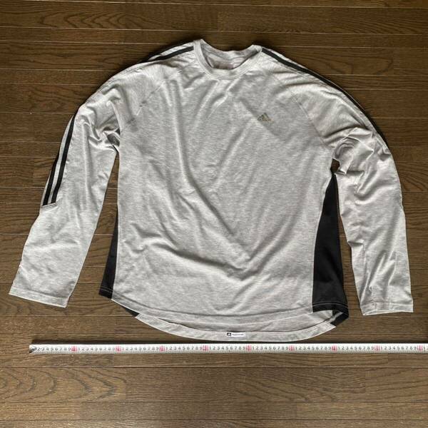 Adidas スポーツ長袖 Tシャツ グレイ サイズL Clima365 Response