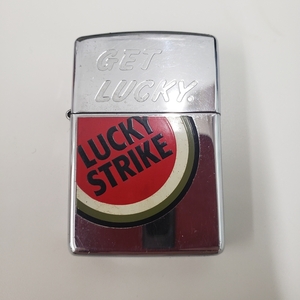 H#5720　ZIPPO　LUCKY STRIKE LUCKIES ロゴ ライター　ラッキーストライク ジッポー 火花確認済み　喫煙具　タバコ