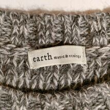 【 訳あり 】 1円 1スタ 1円～　アース ミュージックアンドエコロジー earth music&ecology　ニット セーター 長袖 アルパカ　グレー_画像4