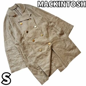 【涼しさとスタイルを両立するリネン】　マッキントッシュ　MACKINTOSH　ジャケット　コート リネン 麻 金ボタン　ベージュ　S　32