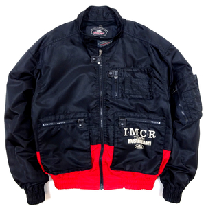 美品 80s KUSHITANI I.M.C.R RIDERS JACKET クシタニ インターナショナルモーターサイクルレーシング ジャケット 黒 Lサイズ