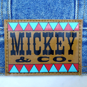 VINTAGE MICKEY MOUSE COWBOY DENIM JACKET ビンテージ カウボーイ ミッキーマウス スタースタッズ Gジャン デニムジャケット Sサイズの画像8