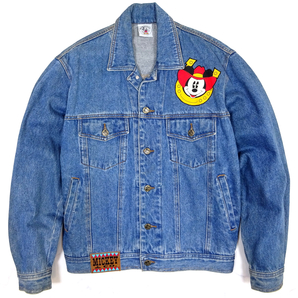 VINTAGE MICKEY MOUSE COWBOY DENIM JACKET ビンテージ カウボーイ ミッキーマウス スタースタッズ Gジャン デニムジャケット Sサイズの画像10