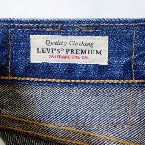 美品 LEVI'S PREMIUM リーバイス 501 ビッグE ボタンフライ 裾チェーン ジーンズ 大きいサイズ W42 ウエスト108cmの画像4