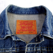 90s LEVI'S 506XX 1st Denim Jacket リーバイス ビンテージ復刻 95年 ファースト Gジャン size34 デニムジャケット_画像2