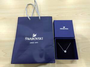 24.91.0126【美品】SWAROVSKI スワロフスキー ネックレス ストーン シルバー