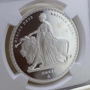 1 jpy start 2021 cent he Rena master-piece una. lion Una & Lion 1 ounce proof silver coin NGC PF68UC written guarantee original box 