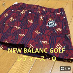 美品　new balance golf ストレッチパンツ巻スカート　O
