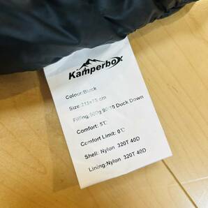 KAMPERBOX最高品質 極細500gアヒルダウン マミー型寝袋 シュラフ厚暖撥水 0-5℃ アウトドア キャンプ 野外登山 車中泊 210x75cm 910gの画像7