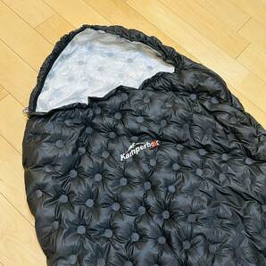KAMPERBOX最高品質 極細500gアヒルダウン マミー型寝袋 シュラフ厚暖撥水 0-5℃ アウトドア キャンプ 野外登山 車中泊 210x75cm 910gの画像3
